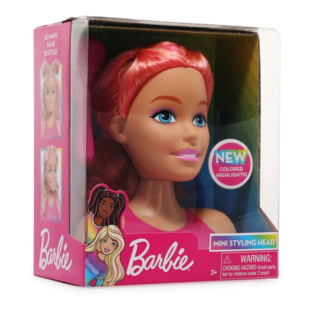 Barbie Mini Styling Head with Pink Hair